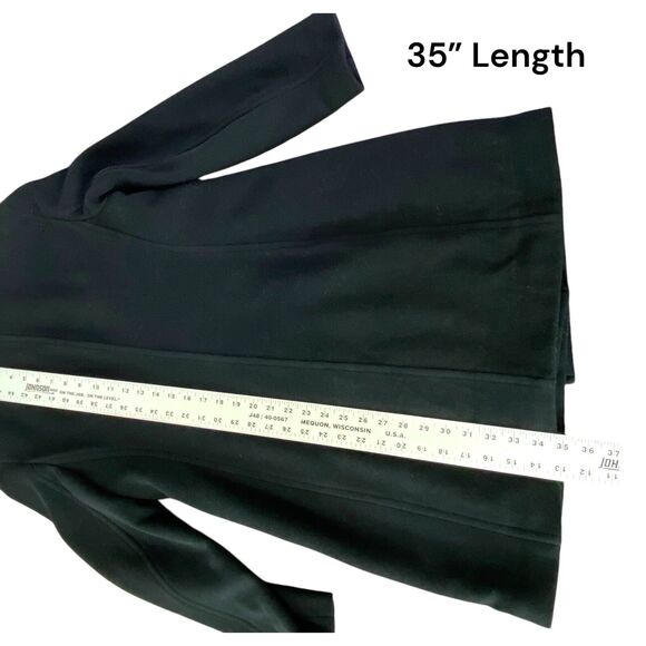 VTG J.Crew Wool Cashmere Double Button Black Coat Quilted Lining Women's Size 6 - Picture 14 of 14